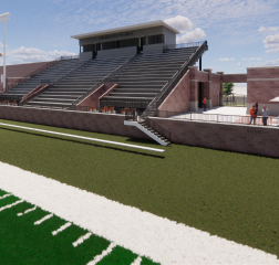 rendering of stands at athletic complex